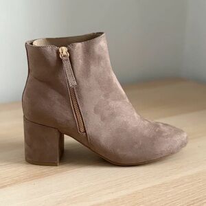 Elegant Taupe Ankle Boots